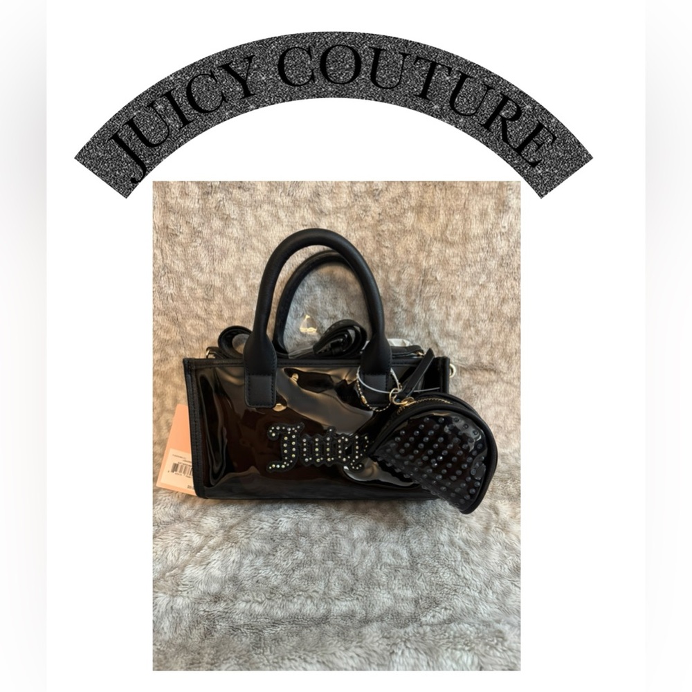 NWT JUICY COUTURE Soft Serve Mini Tote in Liquorice